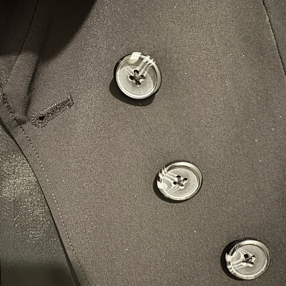 Vintage Laundry by Shelli Segal Black Rugged 3/4 Sleeve Women's Stretch Blazer - Picture 8 of 9